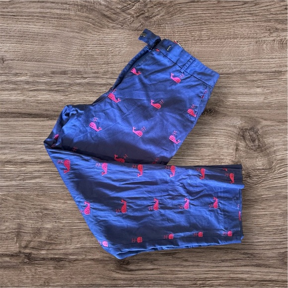 Lilly Pulitzer Whale Embroidered pants Size 4 vintage - Picture 2 of 14